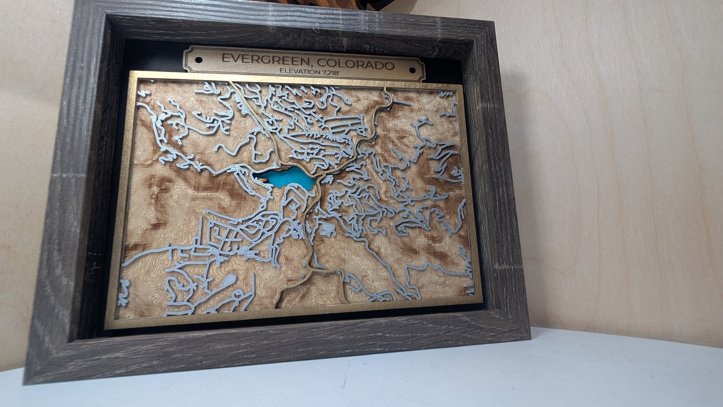 Evergreen Colorado Street Map