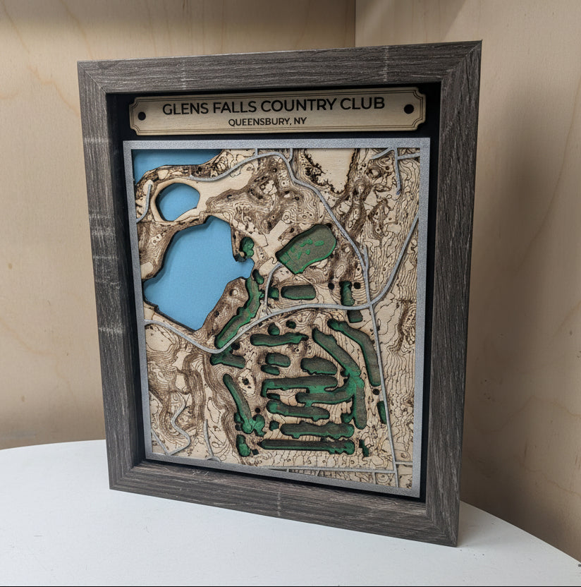 Glens Fall Country Club - 3D Golf Course Map