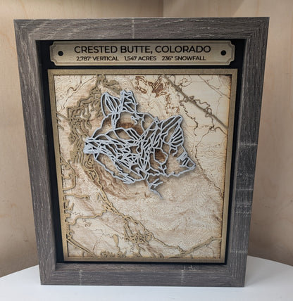 Crested Butte - 3D Trail Map