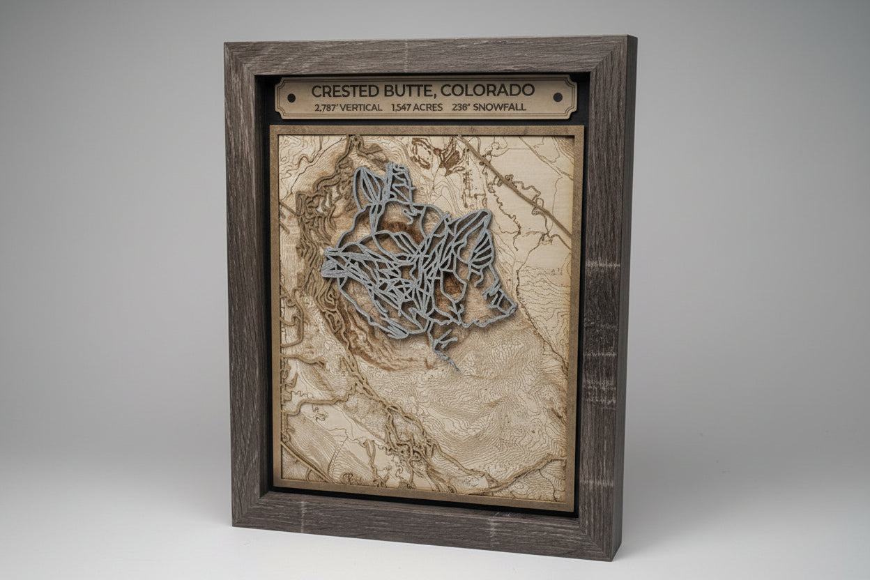 Crested Butte - 3D Trail Map