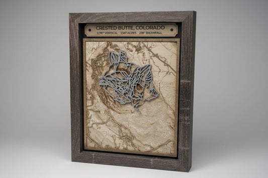 Custom Ski Resort 3D Trail Map