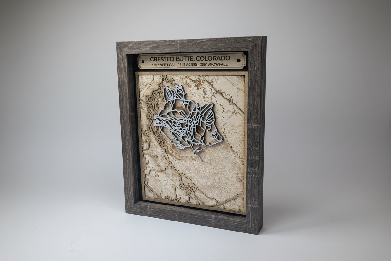 Crested Butte - 3D Trail Map
