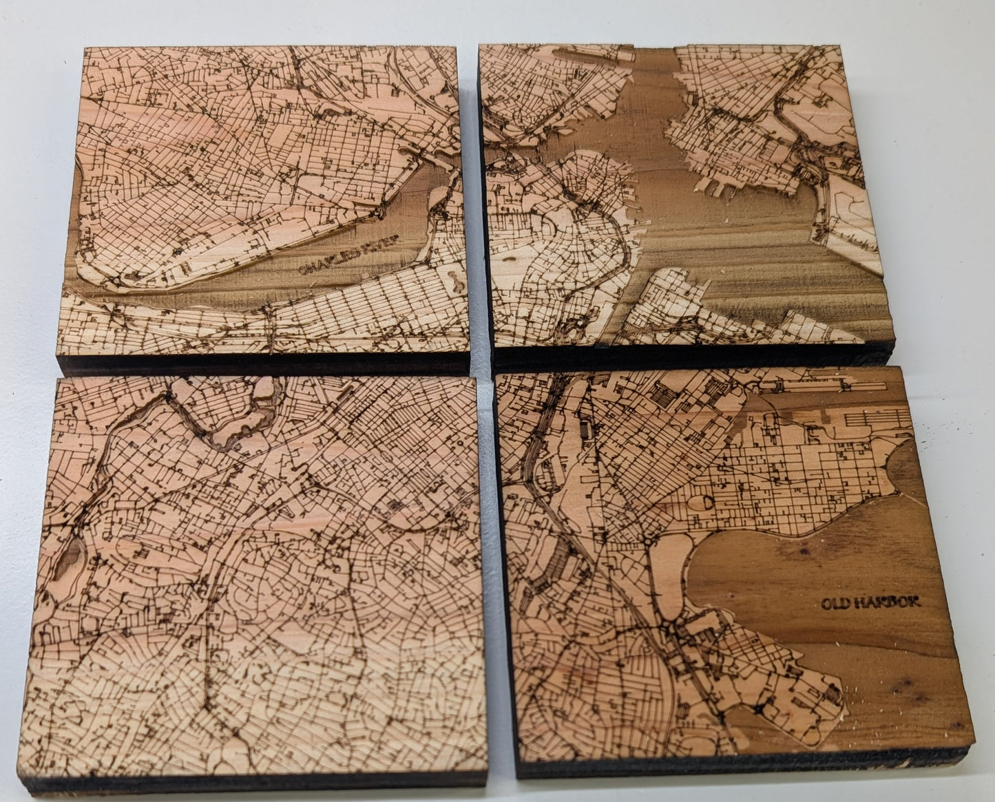 Boston - Laser Etched Coasters