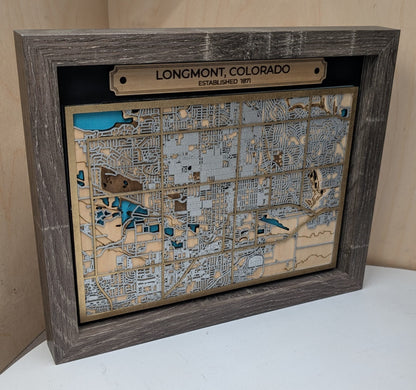 Longmont Colorado - City Street Map