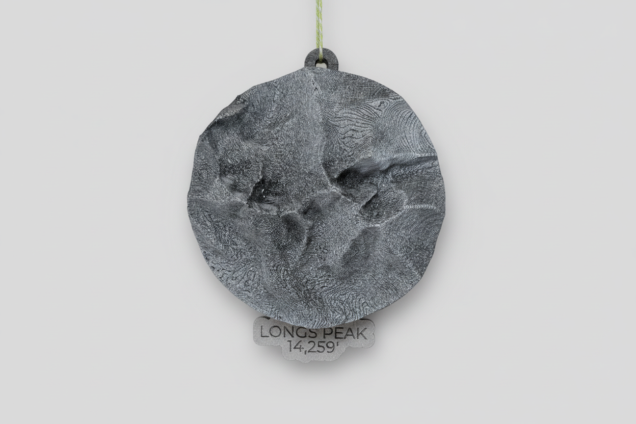 Longs Peak - 3D Ornament