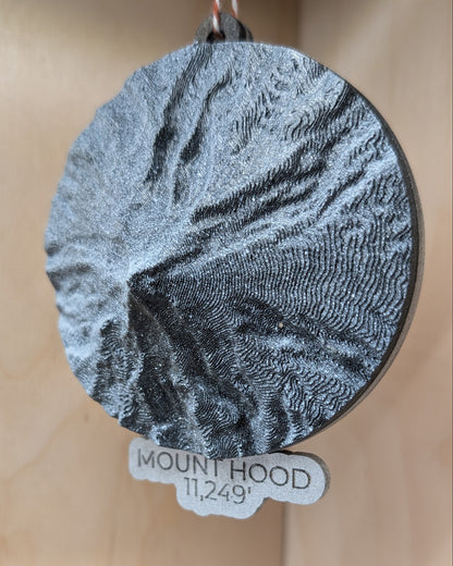 Mount Hood 3D Ornament