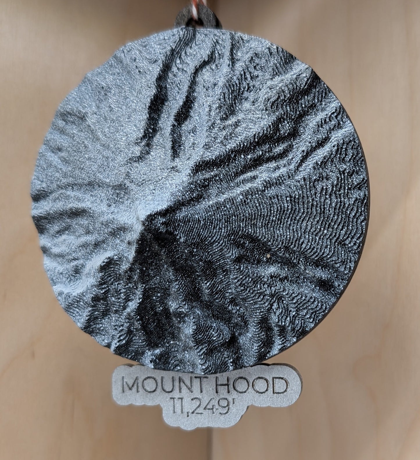 Mount Hood 3D Ornament