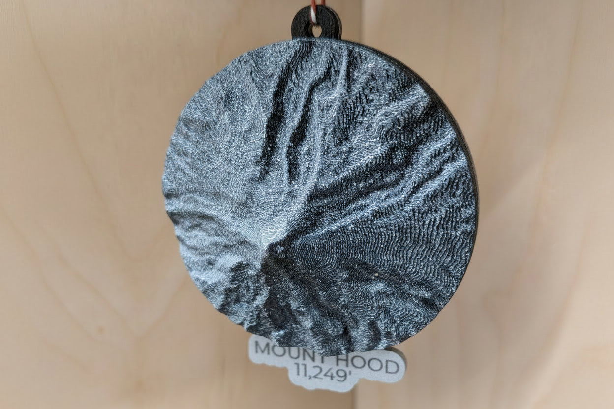Mount Hood 3D Ornament