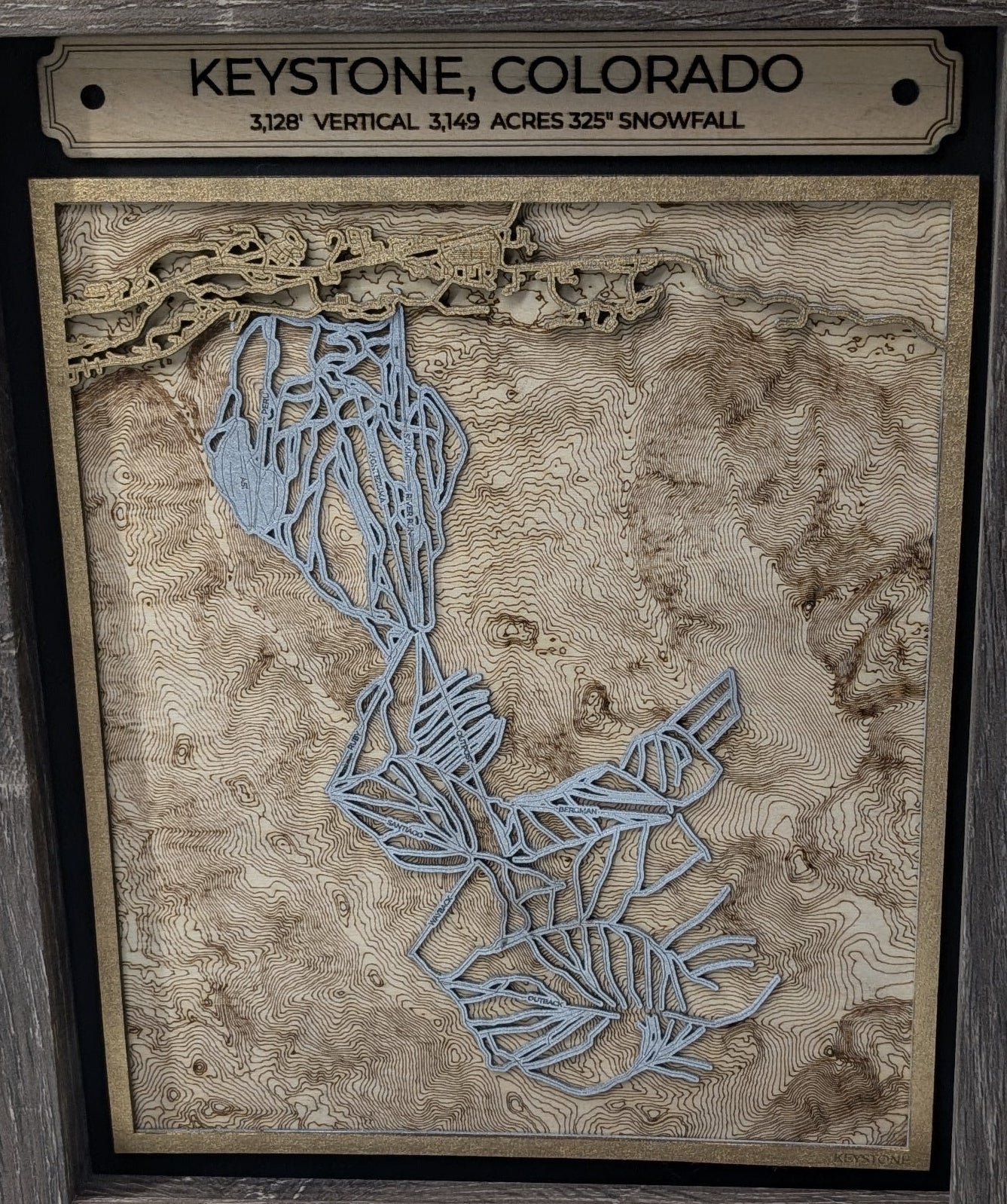 Keystone 3D Trail Map