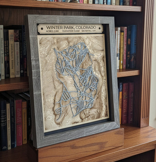 Winter Park and Mary Jane 3D Trail Map