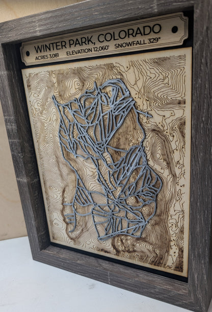 Winter Park and Mary Jane 3D Trail Map