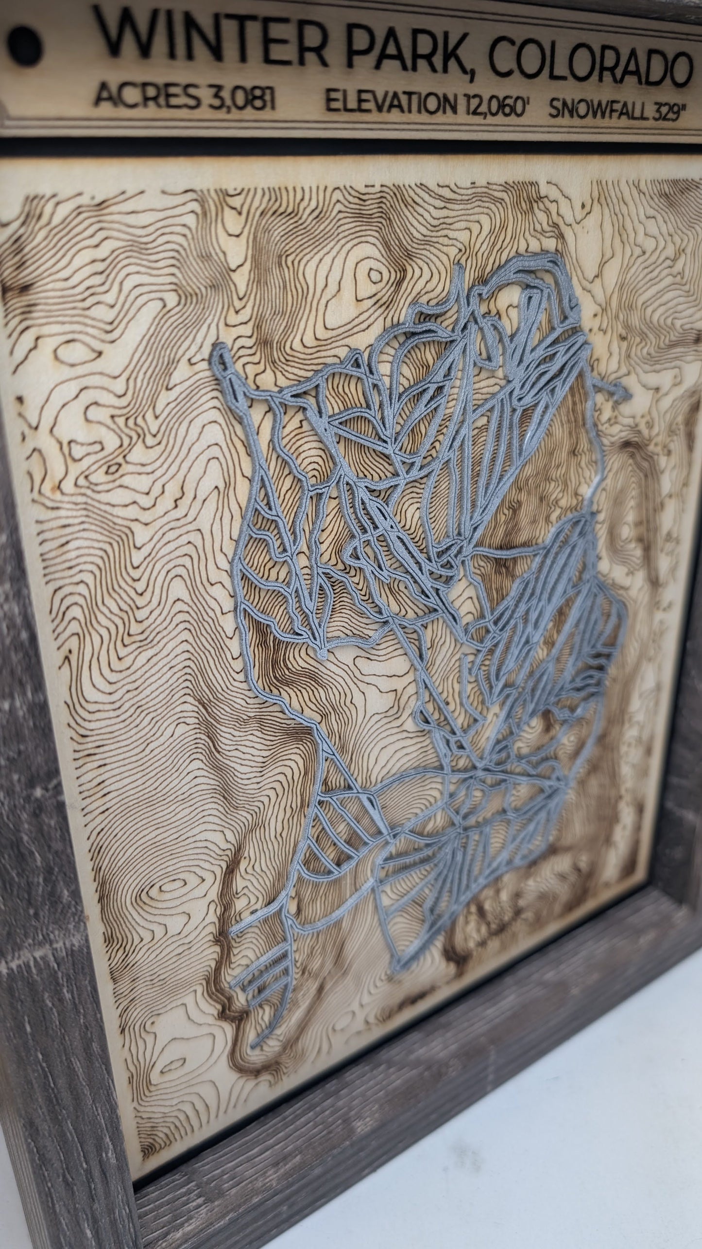 Winter Park and Mary Jane 3D Trail Map