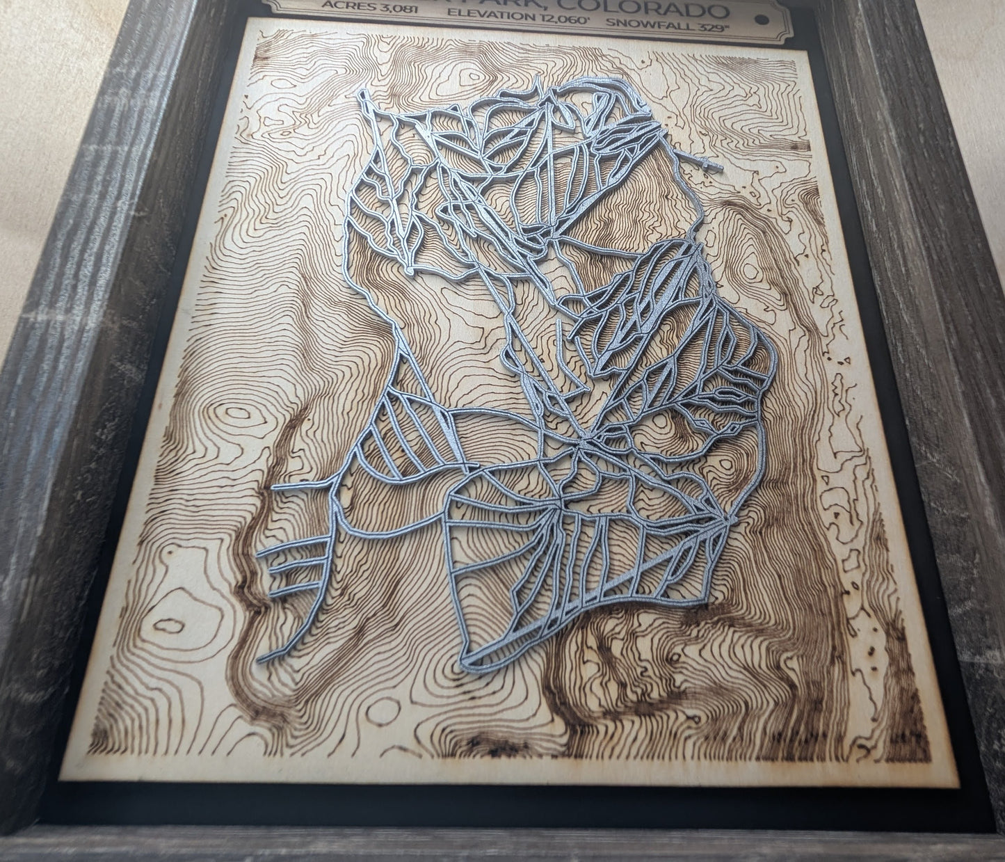 Winter Park and Mary Jane 3D Trail Map