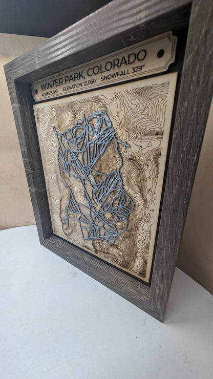 Winter Park and Mary Jane 3D Trail Map