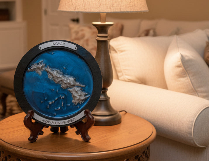 Custom Island or Coastal Topo