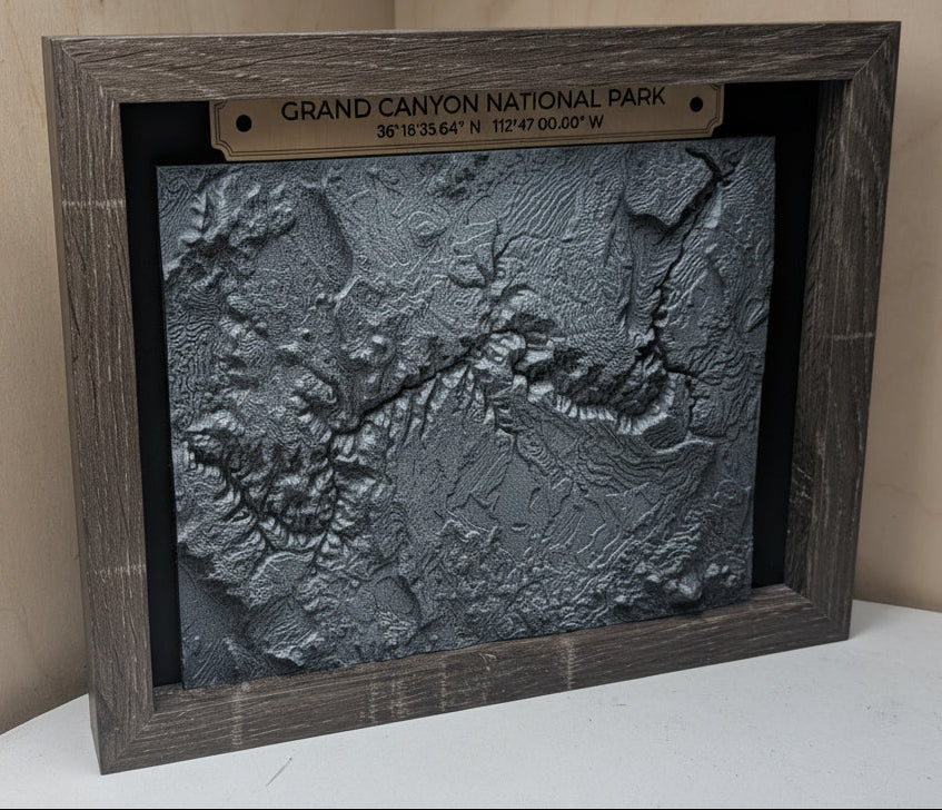 Grand Canyon Topographical Map