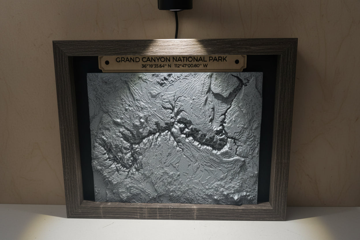 Grand Canyon Topographical Map