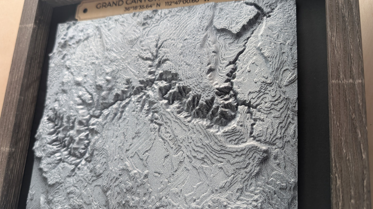 Grand Canyon Topographical Map