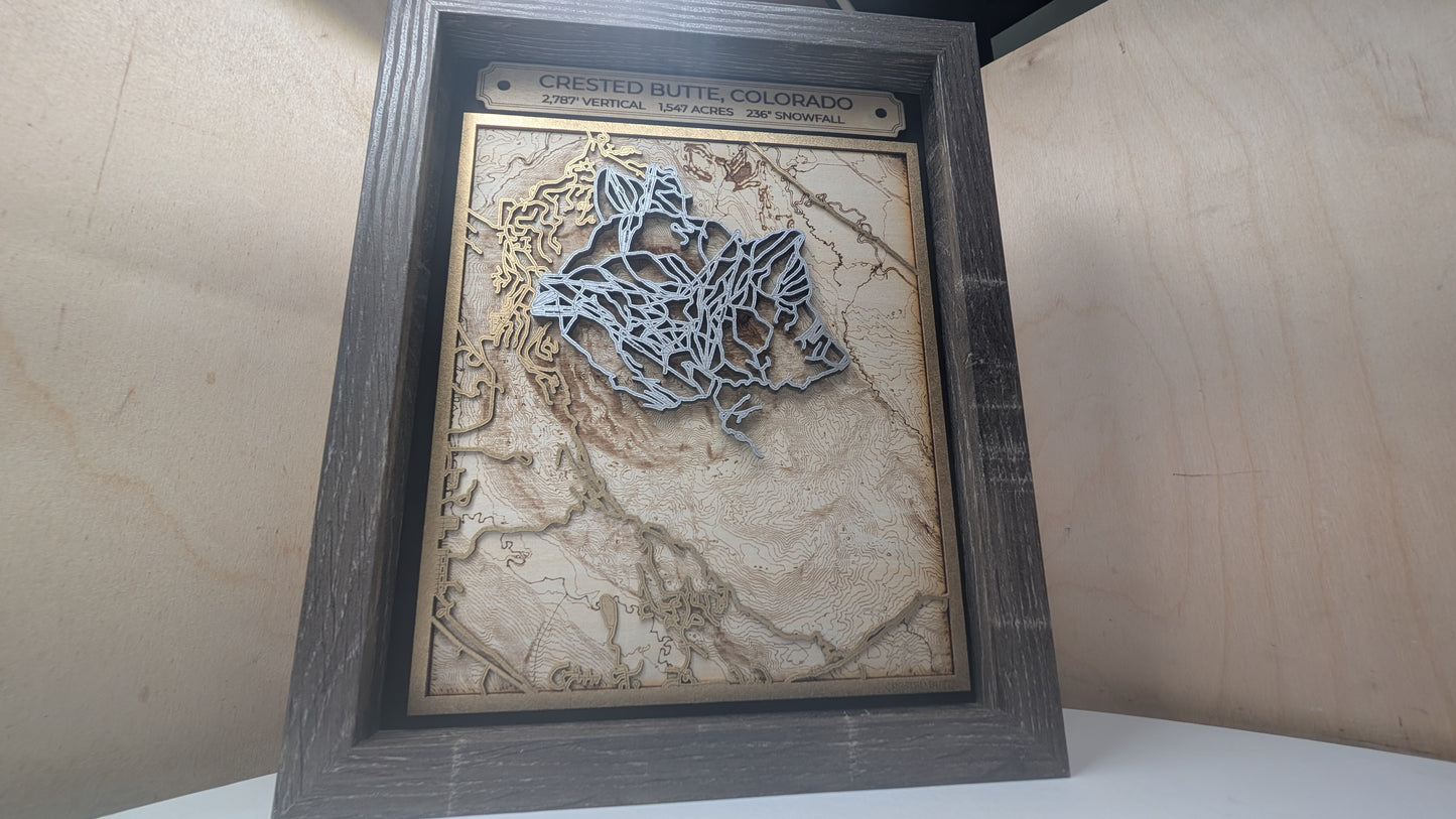 Crested Butte - 3D Trail Map