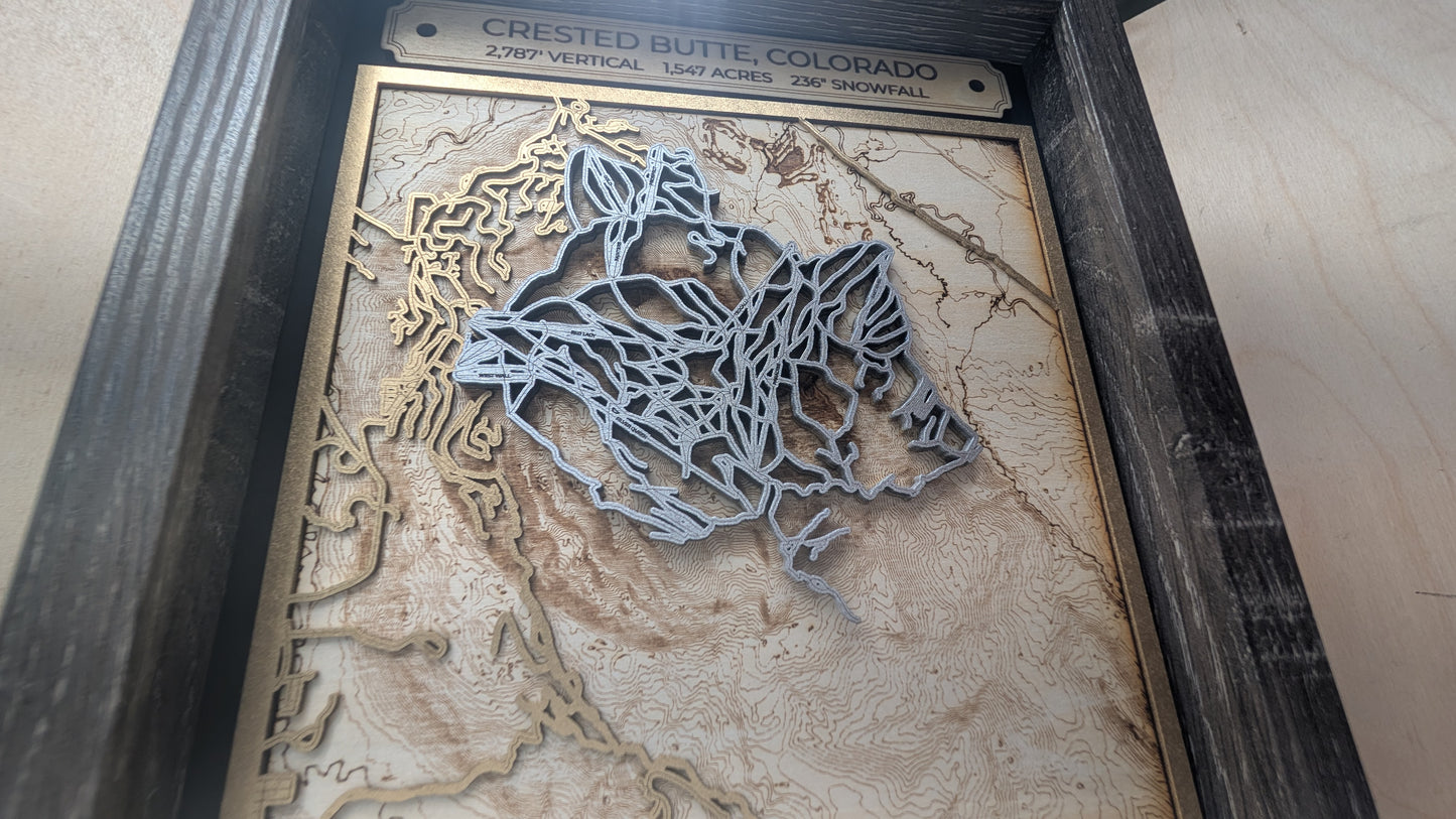 Crested Butte - 3D Trail Map
