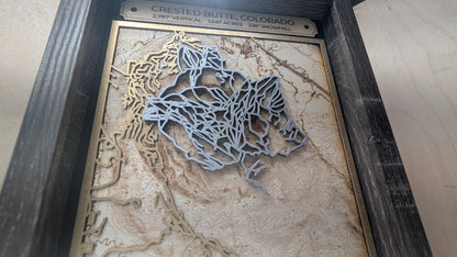 Crested Butte - 3D Trail Map