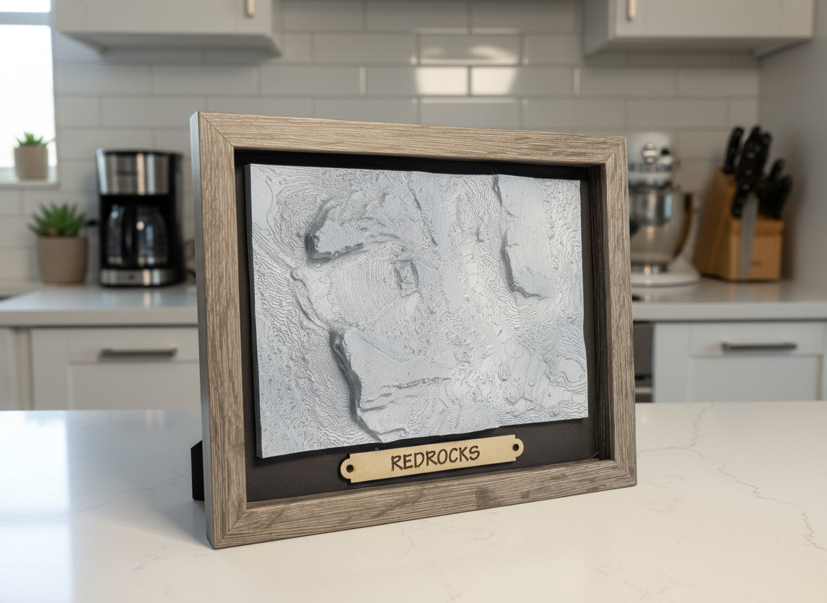 3D Topographic Model of Red Rocks Amphiteatre 