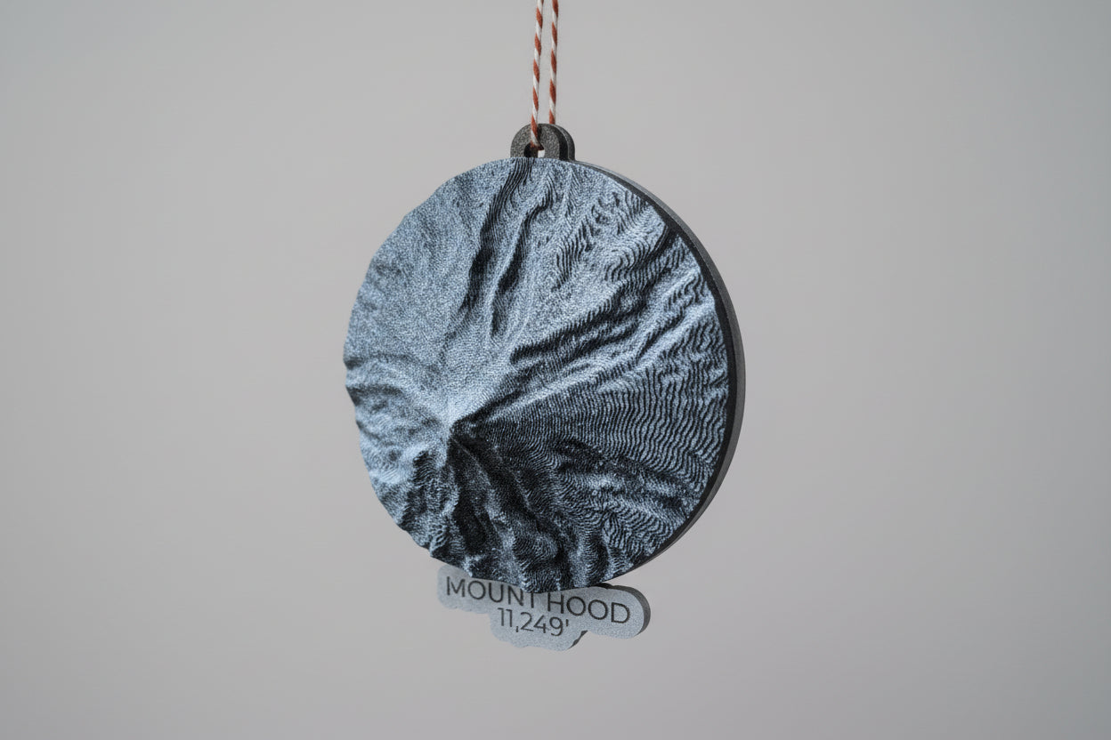 Mount Hood 3D Ornament