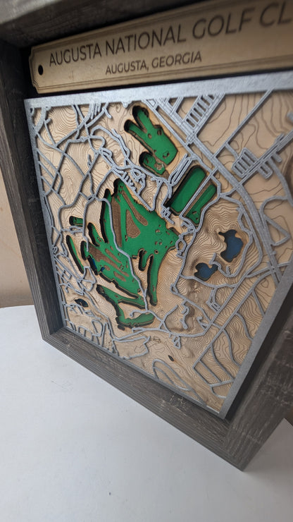 Augusta National Golf Course Map