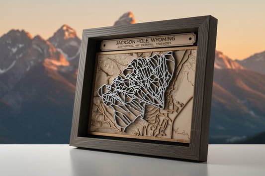 Jackson Hole Ski Resort 3D Trail Map