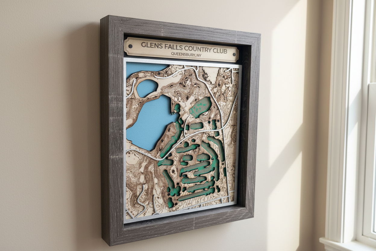 Glens Fall Country Club - 3D Golf Course Map