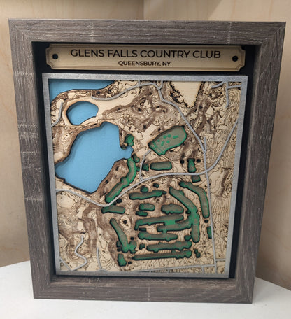 Glens Fall Country Club - 3D Golf Course Map