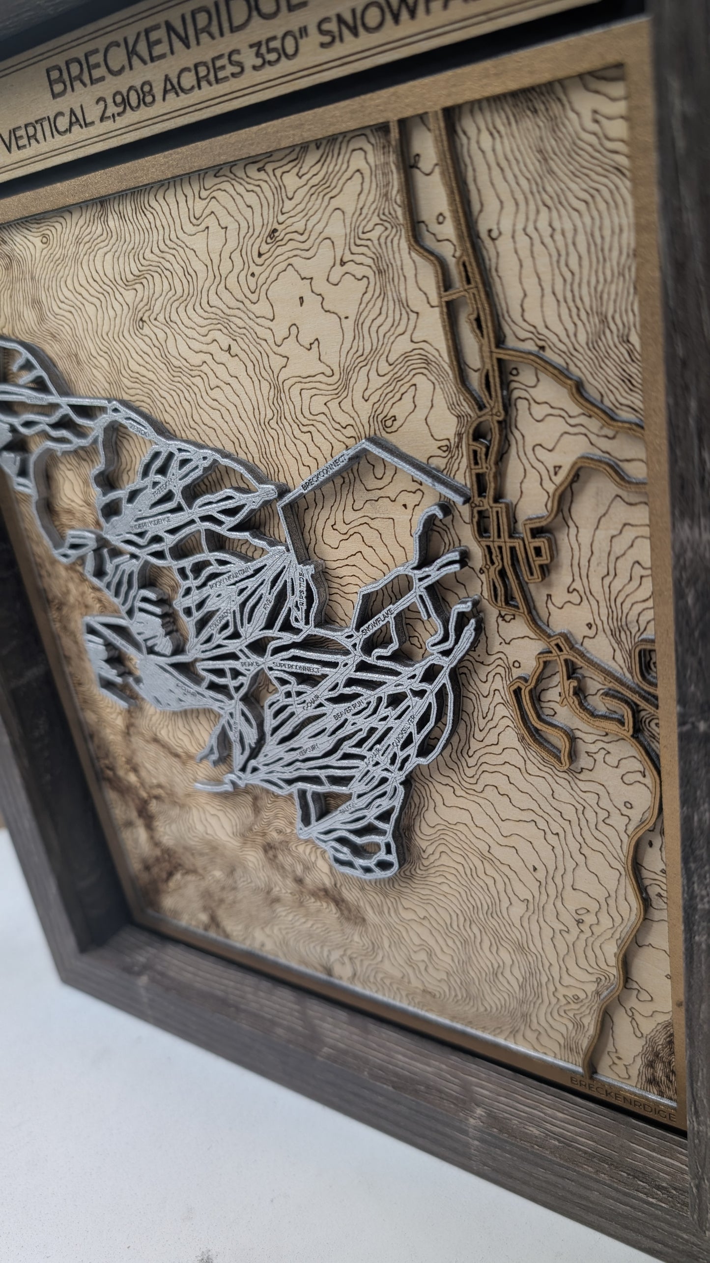 Breckenridge Ski Resort 3D Trail Map