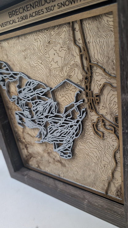 Breckenridge Ski Resort 3D Trail Map