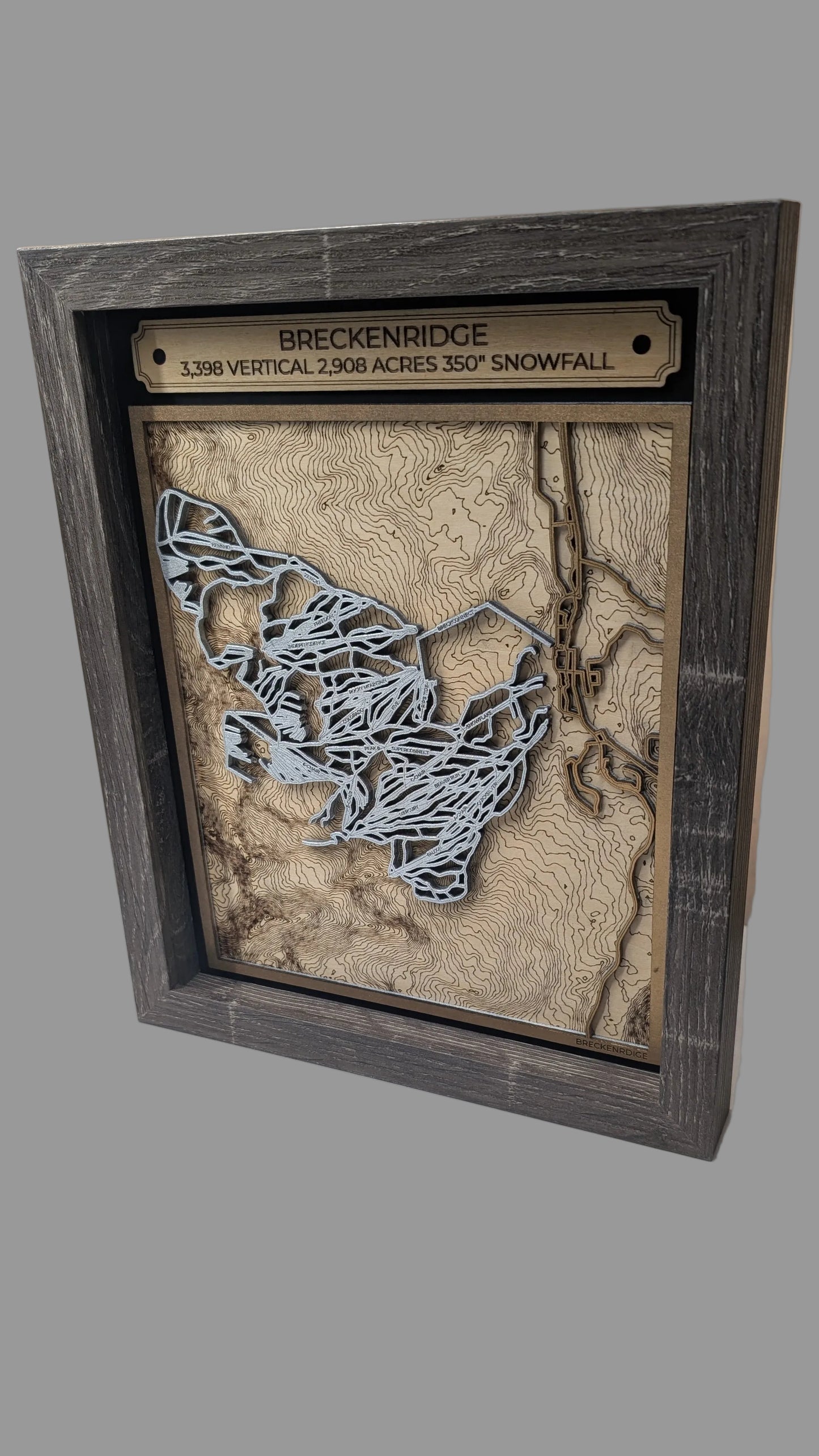Breckenridge Ski Resort 3D Trail Map