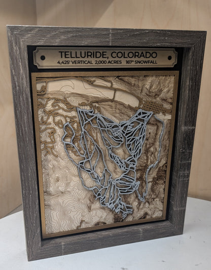 Telluride Ski Resort 3D Trail Map