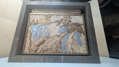 Aspen and Snowmass Ski Resort 3D Trail Map