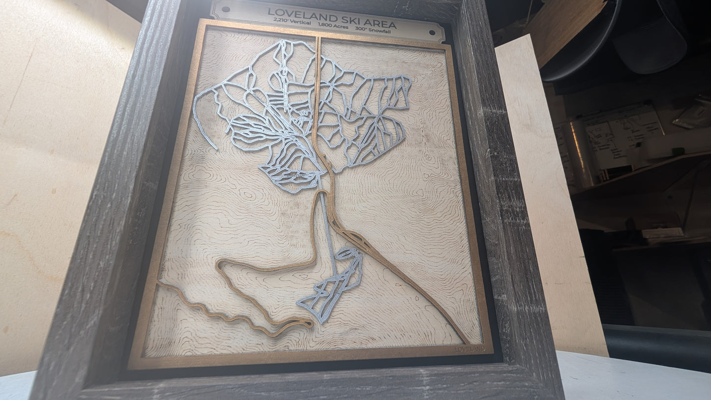 Loveland Ski Area 3D Trail Map