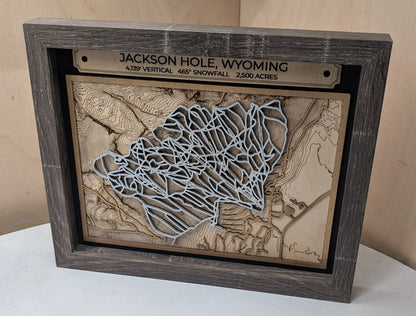 Jackson Hole Ski Resort 3D Trail Map