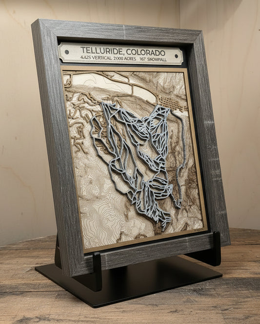 Telluride Ski Resort 3D Trail Map