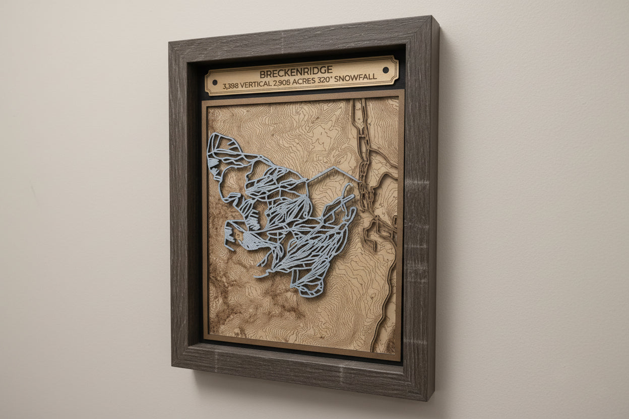 Breckenridge Ski Resort 3D Trail Map