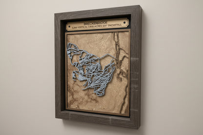 Breckenridge Ski Resort 3D Trail Map