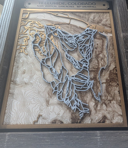 Telluride Ski Resort 3D Trail Map