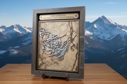 Breckenridge Ski Resort 3D Trail Map