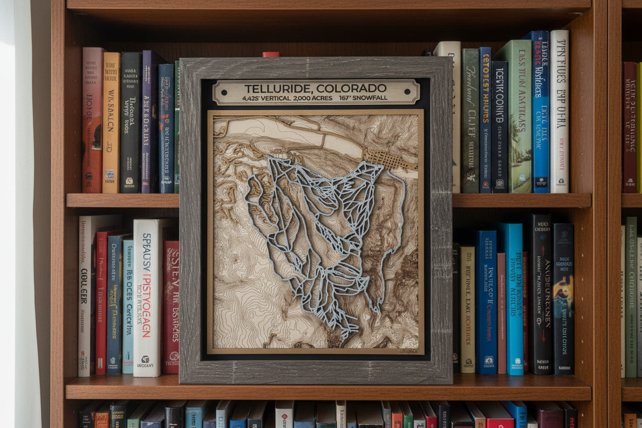 Telluride Ski Resort 3D Trail Map